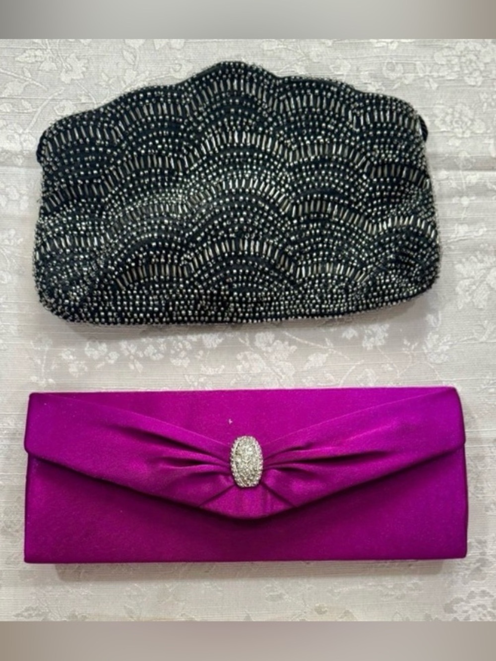 Elegant Purple Clutch Bag
